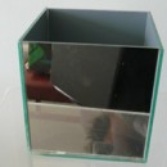 Mirrored Cube Vase